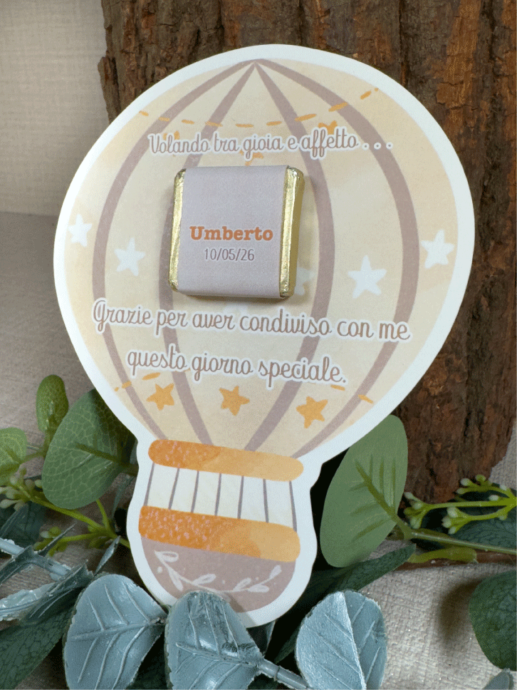 Segnaposto con cremino leoncino