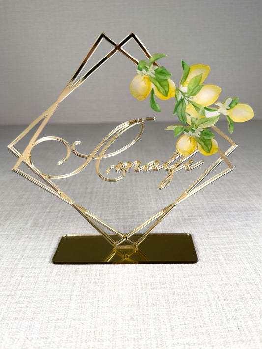 Segnatavolo in plex Amalfi