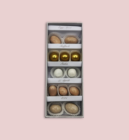 Scatola degustazione 19 x 7 x 3  Fondo e coperchio - (scegli il colore)