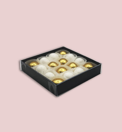 Scatola degustazione 10 x 10 x 2  Fondo e coperchio in PVC - (scegli il colore)