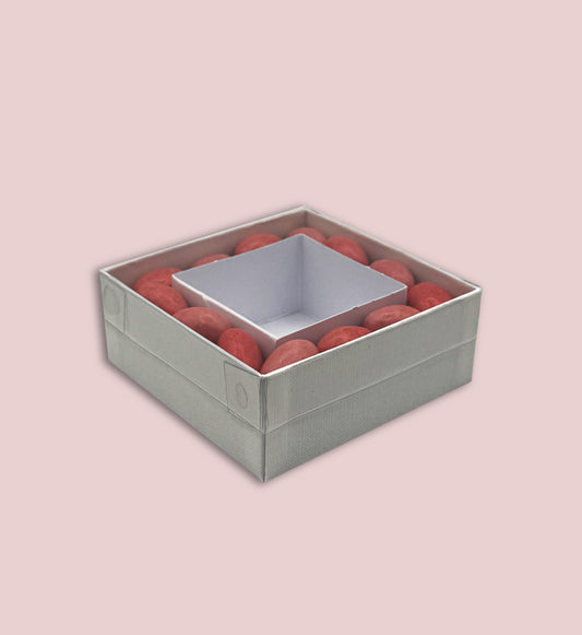 Scatola degustazione 10 x 10 x 4  Fondo e coperchio in PVC - (scegli il colore)