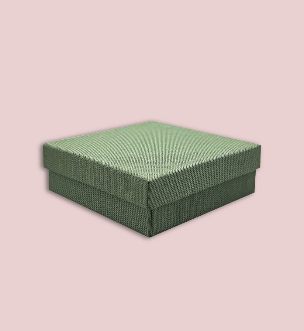 Scatola degustazione 9 x 9 x 3  Fondo e coperchio - (scegli il colore)