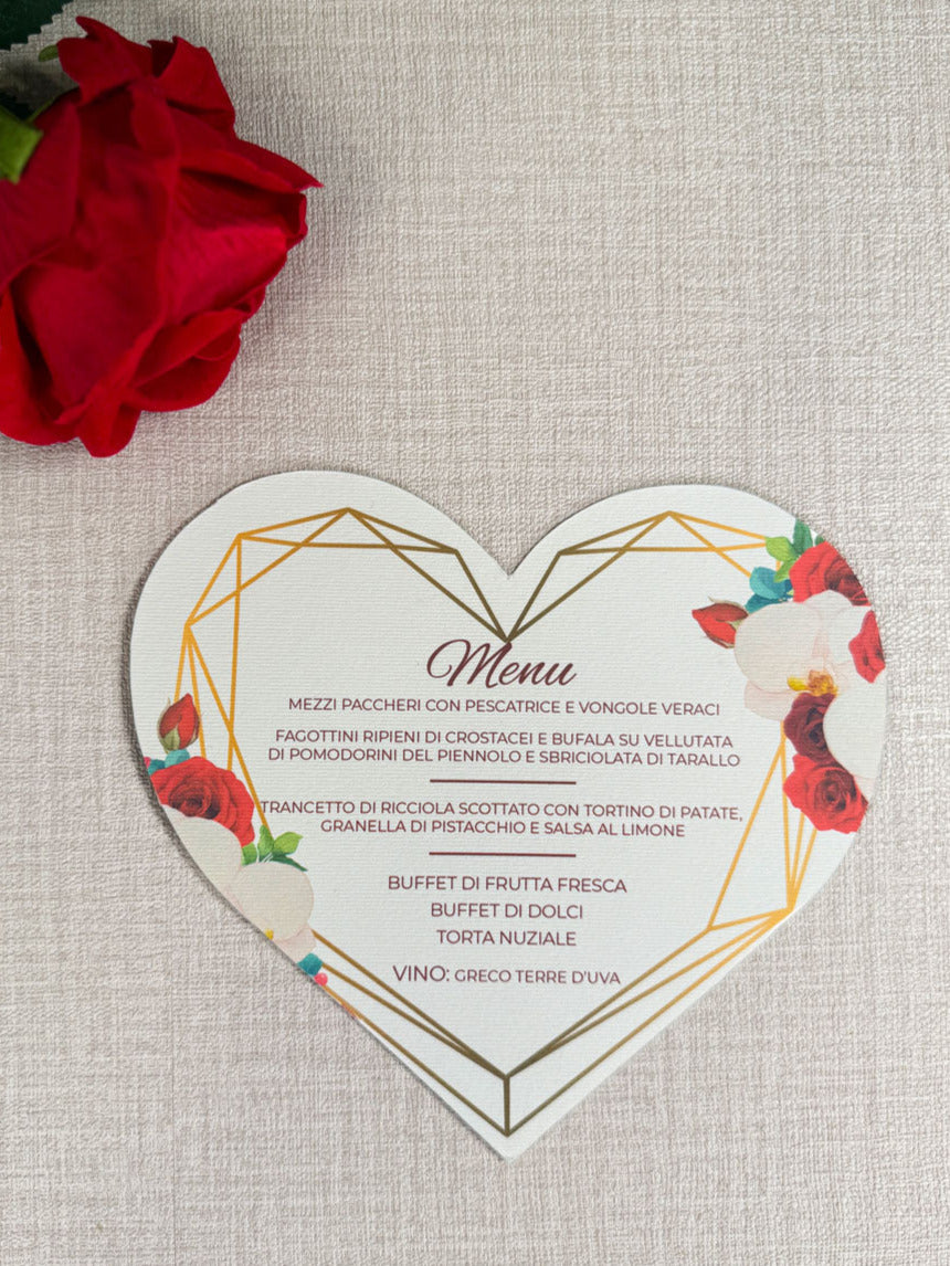 Menu cuore sublime