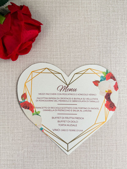 Menu cuore sublime