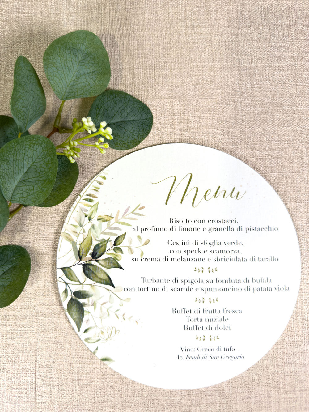 Menu verde essenza