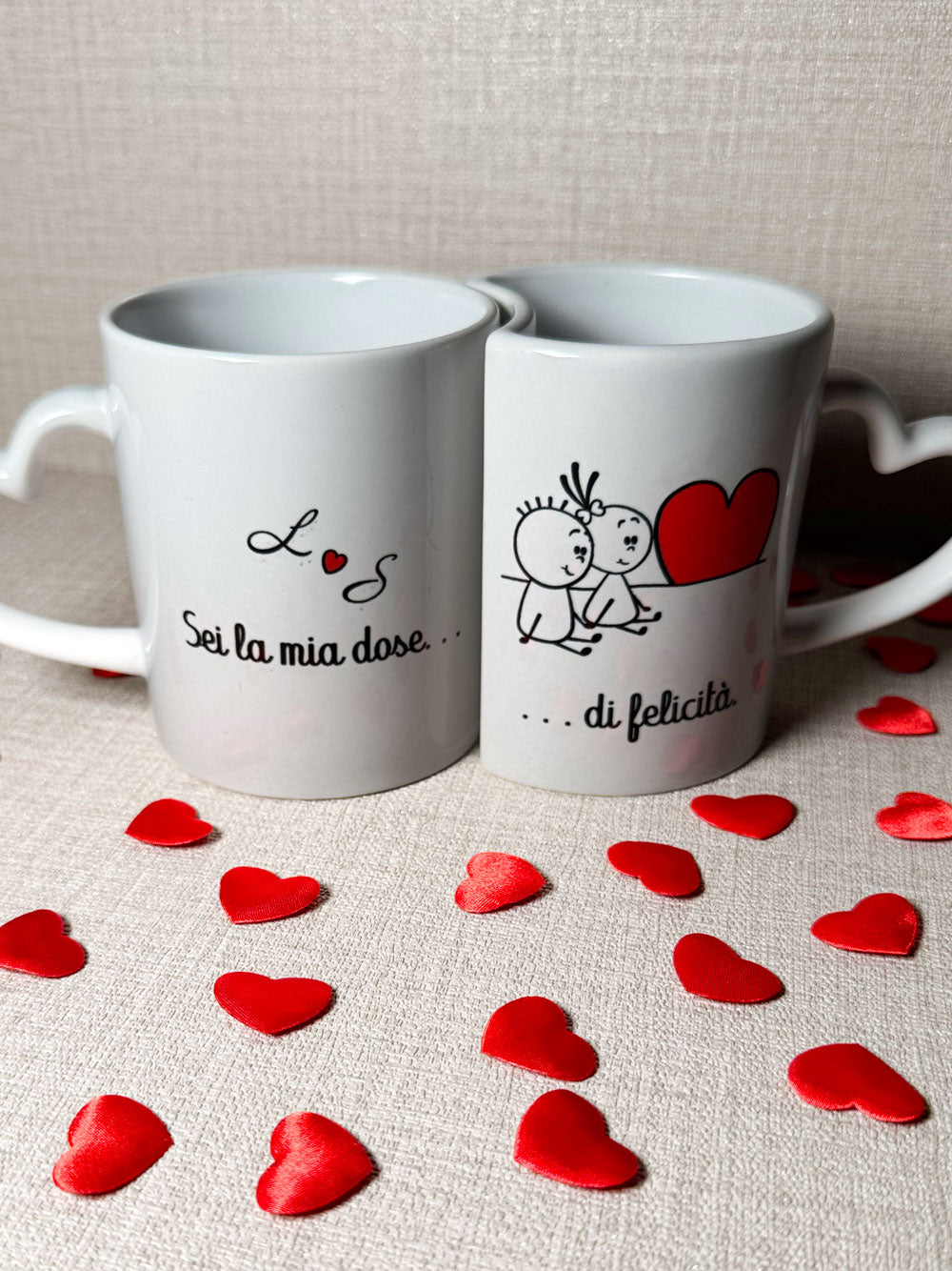 Coppia di tazze Cuore a Colazione
